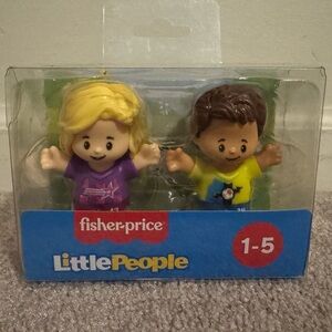 NWT Fisher-Price Little People Boy and Girl Soccer Players